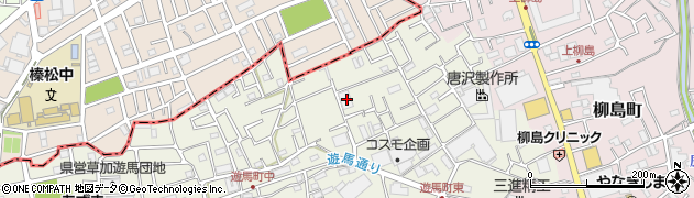埼玉県草加市遊馬町703周辺の地図