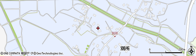 千葉県印西市別所周辺の地図