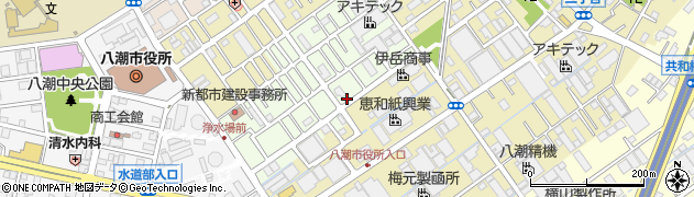 埼玉県八潮市中馬場27周辺の地図