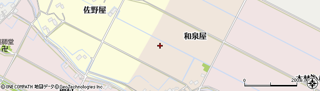 千葉県印西市和泉屋周辺の地図