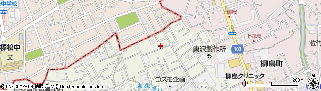 埼玉県草加市遊馬町695-4周辺の地図