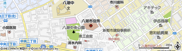 埼玉県八潮市周辺の地図