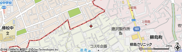 埼玉県草加市遊馬町695-1周辺の地図