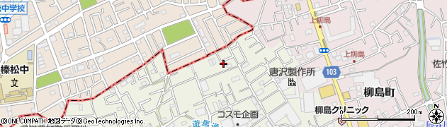 埼玉県草加市遊馬町695-9周辺の地図