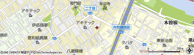 埼玉県八潮市二丁目340周辺の地図