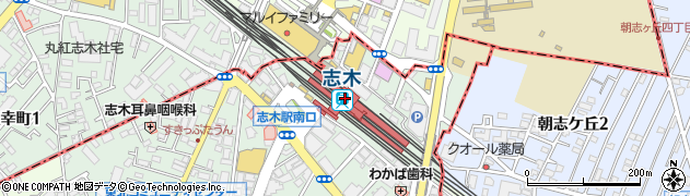埼玉県新座市周辺の地図