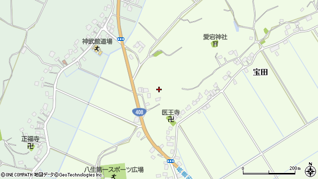 〒286-0844 千葉県成田市宝田の地図