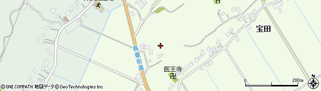 千葉県成田市宝田周辺の地図