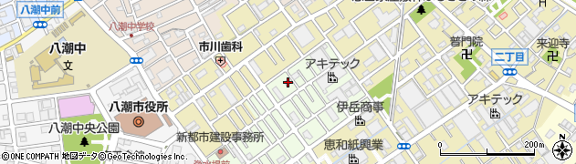 埼玉県八潮市中馬場19周辺の地図