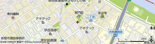 埼玉県八潮市二丁目210周辺の地図