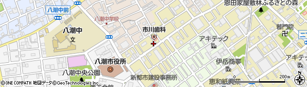 埼玉県八潮市二丁目61周辺の地図