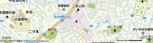 千葉県松戸市二ツ木二葉町周辺の地図