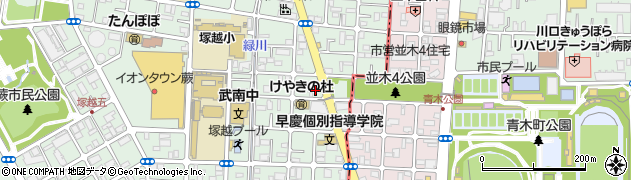 ａｐｏｌｌｏｓｔａｔｉｏｎセルフ西川口ＳＳ周辺の地図