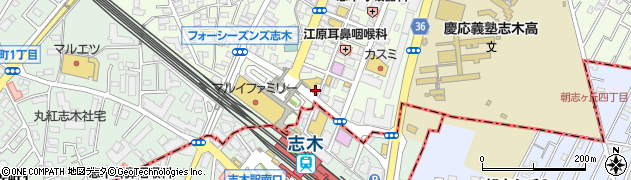 炭酒場カミナリ屋 志木店周辺の地図