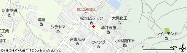 松本ＥＳテック株式会社　白井工場周辺の地図