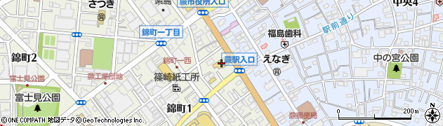洋服の青山蕨錦町店周辺の地図