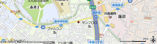 埼玉県川口市東本郷周辺の地図