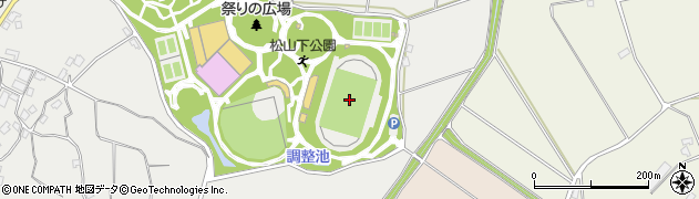 松山下公園陸上競技場周辺の地図