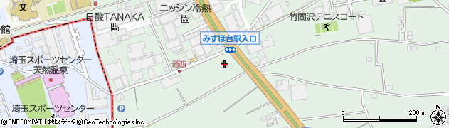 ローソン三芳竹間沢店周辺の地図