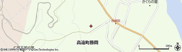 長野県伊那市高遠町勝間68周辺の地図