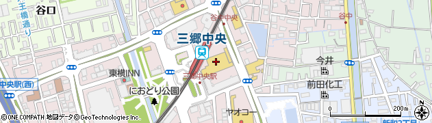 薬局くすりの福太郎三郷中央店周辺の地図