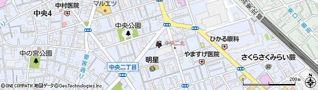 株式会社千歳商会　蕨ＳＳ周辺の地図