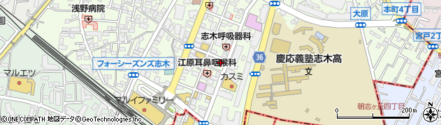 ビッグ・エー志木本町店周辺の地図
