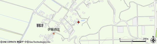 千葉県東庄町（香取郡）羽計周辺の地図