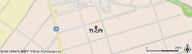 千葉県香取市竹之内周辺の地図
