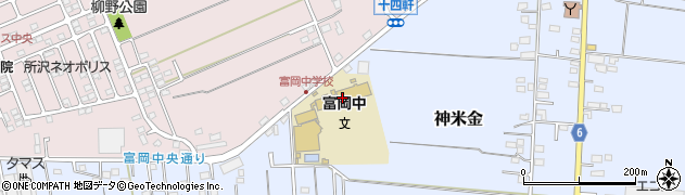 所沢市立富岡中学校周辺の地図