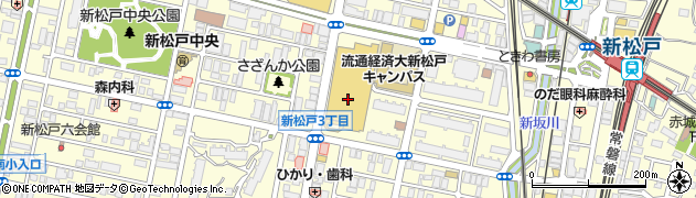 ミスタードーナツイオンフードスタイル新松戸ショップ周辺の地図