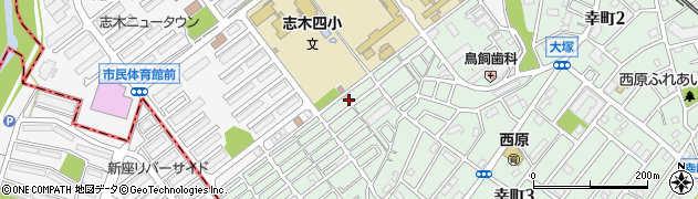 埼玉県志木市幸町3丁目23周辺の地図