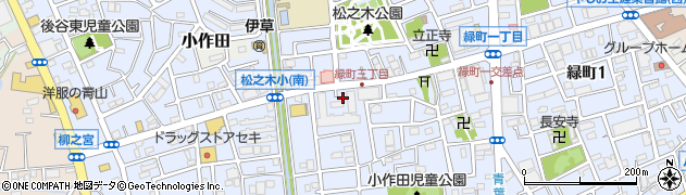 埼玉県八潮市緑町周辺の地図