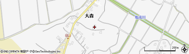 千葉県印西市大森686周辺の地図