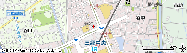 千葉銀行三郷中央支店 ＡＴＭ周辺の地図