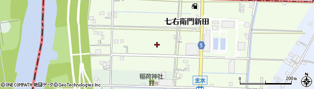 千葉県松戸市七右衛門新田周辺の地図