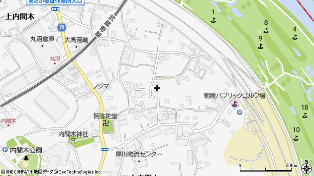 〒351-0001 埼玉県朝霞市上内間木の地図