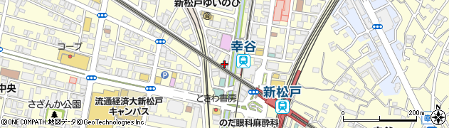 松戸市　自転車駐車場新松戸駅西口高架下第１自転車駐車場周辺の地図