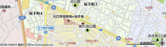 武蔵野銀行鳩ケ谷支店 ＡＴＭ周辺の地図