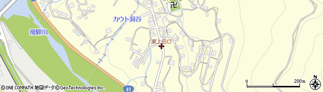 東上田口周辺の地図