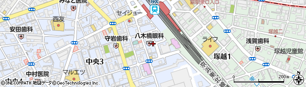 陽明堂蕨店周辺の地図