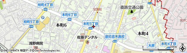 伝家 志木店周辺の地図