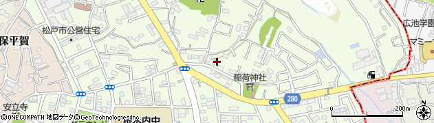 千葉県松戸市根木内554周辺の地図