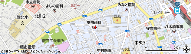 安田歯科医院周辺の地図