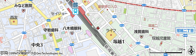 トヨタレンタリース埼玉蕨駅前店周辺の地図