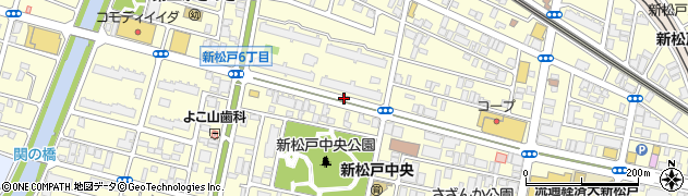 千葉県松戸市新松戸周辺の地図