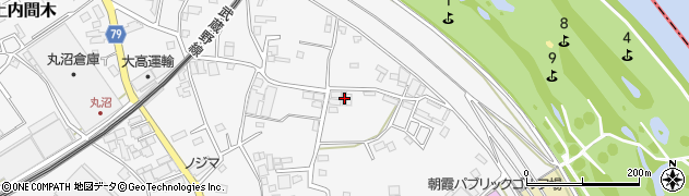 埼玉県朝霞市上内間木158周辺の地図