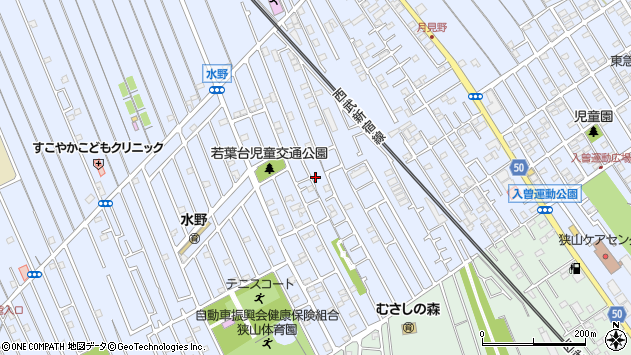 〒350-1317 埼玉県狭山市水野の地図