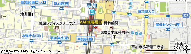 株式会社昇司不動産草加駅前支店周辺の地図
