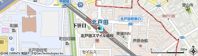 埼玉県戸田市周辺の地図